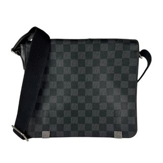Louis Vuitton Black Damier Graphite Damier Graphite Shoulder Bag (Pre-Owned)