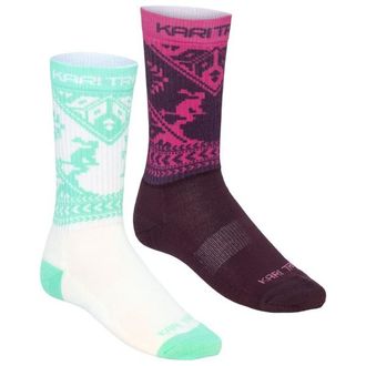 Kari Traa Puffin Sock 2 Pack Merinosocken f&uuml;r Damen | bunt