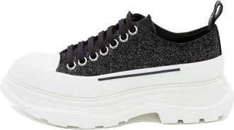 Alexander McQueen (WMNS) Alexander McQueen Tread Slick Lace Up Low Galaxy Black 633902WHW571027