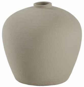 Lene Bjerre Handgefertigte Bodenvase Catia &oslash; 39 cm - Braungrau