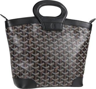 Goyard Beluga Bag Coated Canvas Black Canvas Bag (Pre-Owned)