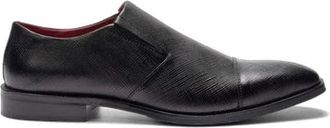 Carlos By Carlos Santana Eclipse Cap Toe Loafer in Black Leather at Nordstrom, Size 7.5