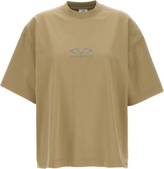 VETEMENTS Womens Oval Logo T-Shirt