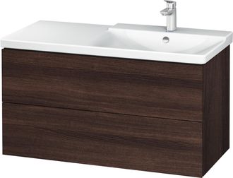 Duravit Duravit L-cube Mueble De Pared 1020mm, Profundidad 481, 2 Cajones, Apto Para P3 Comfort Art&iacute;culo 233410, Lavabo A La Derecha, Color: Decoraci&oacute;n Casta&ntilde;