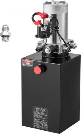 OEM Bomba Hidr&aacute;ulica De Simple Efecto 10 Cuartos 12 V Cc, Bomba Del Remolque Volquete Caudal De 3,4 L/min, Con Dep&oacute;sito Met&aacute;lico Para Elevaci&oacute;n De Veh&iacute;cul