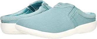 Spenco Womens Spenco Siesta Nuevo Mule Blue Round Toe Slip-On Shoes HAWK1671