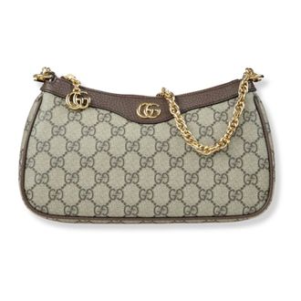 Gucci Ophidia kleine schoudertas - Dames - Tassen - Beige - Maat: ONE Size Katoen