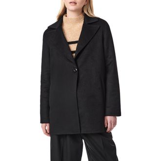 Bernardo Double Face Single Breasted Jacket in Black at Nordstrom Rack, Size Xx-Large