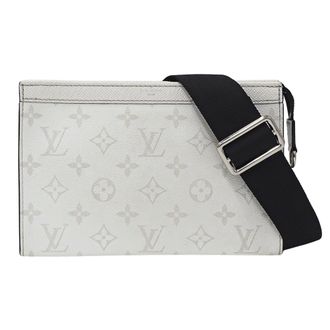 Louis Vuitton Taigarama White Taigarama Clutch Bag Shoulder Bag (Pre-Owned)
