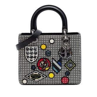 Dior Pre-owned Lady Dior - Dames - Pre-owned - Zwart - Maat: ONE Size Leer