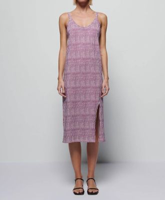 Nation Ltd Genevieve Relaxed Tank Dress In Wavy Stripe