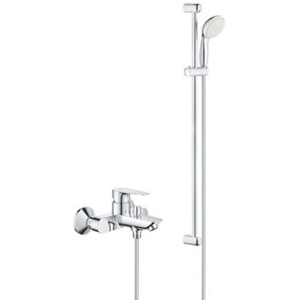 GROHE Tempesta 100 set doccia completo 1 getto + miscelatore monocomando vasca/doccia, cromo (23914001-27925001) - Grohe