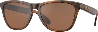 Oakley Frogskins - unisex - Zonnebrillen - Bruin - 55 MM - Accessoires