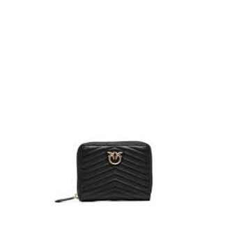 Pinko Love Lady Puff Big Sheep Nappa - female - PINKO - Wallets & Cardholders - Black - ONE SIZE - Accessories