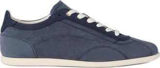 Brunello Cucinelli Nubuck en kalfsleer su&egrave;de sneakers - Heren - Sneakers - Blauw - 44 EU - Leer - Schoenen