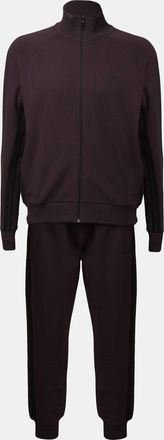 HUGO BOSS Mens Regular-Fit Tracksuit in Purple Cotton - Size X-Large