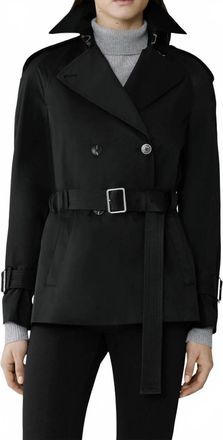 Soia & Kyo Becky Trench Jacket In Black