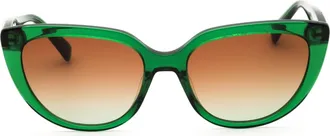 Longchamp LO766S300 Gradient Lens Cat-Eye Sunglasses - Green