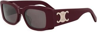 Celine Triomphe Zonnebril - Dames - Zonnebrillen - Rood - 53 MM - Accessoires