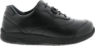 Drew Womens Basil Leather Oxford Shoes. In Black