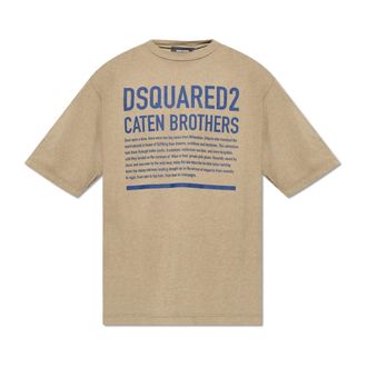 Dsquared2 T-Shirts, male, Green, Size: M T-shirt with logo