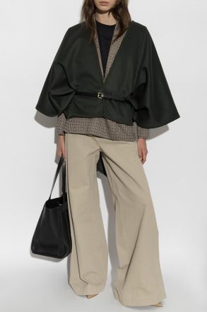 Max Mara Wool Poncho Colomba, Womens, Green