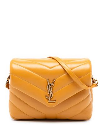 Saint Laurent 2021 Toy Matelasse Leather Monogram LouLou crossbody bag - Orange