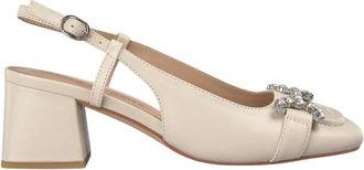 Alma En Pena Stijgbeugel platte schoenen - Dames - Pumps - Beige - 36 EU - Schoenen