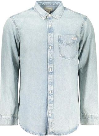 Calvin Klein Camisa Vaquera - Shirts - Hombre - Azul - M