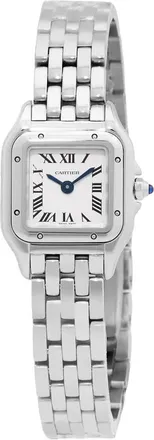 Cartier Panthere Mini Model Silver Dial Watch WSPN0012