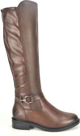 Remonte Bruin Bot + Stretch Plat - Dames - Hoge Laarzen - Bruin - 37 EU - Schoenen