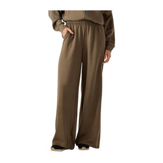 Simple Groene Wijde Broek voor Herfst/Winter - Dames - Wijde Broeken - Groen - S - Broeken