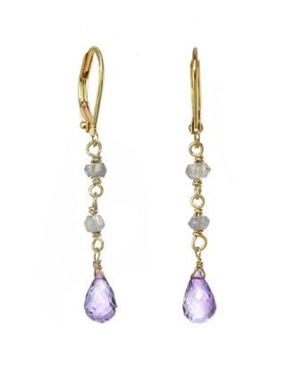 Rachel Reinhardt Jewelry 14K Over Silver Gemstone Earrings