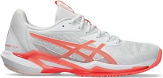 Asics Womens Solution Speed Ff 3 Shoes In White/sun Coral