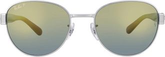 Ray-Ban Ray Ban Gold Polarized Square Unisex Sunglasses RB3766CH 003/J0 56