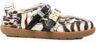 Ganni Feminine Buckle Flats - Dames - Ballerinas - Wit - 41 EU - Satijn - Schoenen