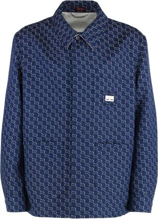 Gucci Blue Regular Logo Shirt