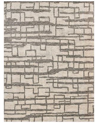 Exquisite Rugs Aldridge Hand-Knotted New Zealand Wool & Bamboo Silk Silverarea Rug