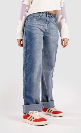 Blue Tomato Straight Cuffed Denim Jeans blau