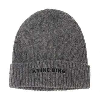 Anine Bing Elia Muts - Dames - Hoeden - Grijs - ONE Size - Wol - Accessoires