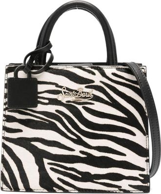 MC2 Saint Barth Zebra-Print Shop Bag Mini
