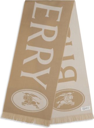 Burberry Mens Wool Scarf Sand Merino Scarfs