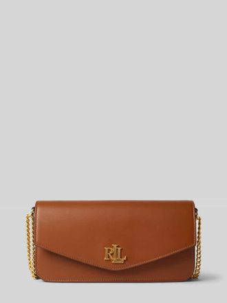 Lauren Ralph Lauren Handtasche mit Label-Applikation Modell SAWYER in Cognac, Größe 1