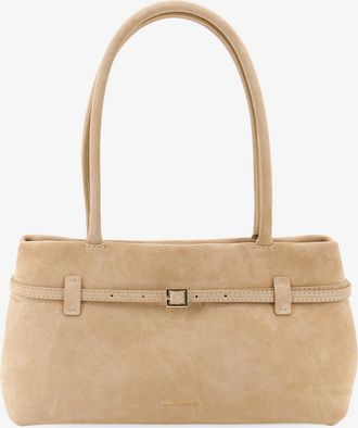 Manu Atelier Borsa a spalla Le Cambon East West in suede - MANU ATELIER - gender_Woman