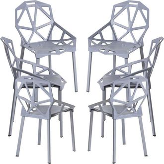 Regalos Miguel Packs Sillas Comedor - Pack 6 Sillas Omega - Gris oscuro