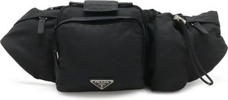 Prada Black Nero Nylon Fanny Pack Pouch Sling Bag (Pre-Owned)