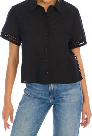 Allison New York Womens Camille Shirt In Black