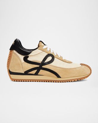 Loewe Men & apos;s Flow Runner 2.0 Nylon and Suede Sneakers