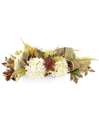 Creative Displays Inc. Handmade 25 Coastal Fall Wicker Wreath Arranged With Sunflowers & Starfish