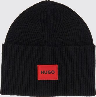 HUGO BOSS Cappello Hugo in lana a costine con logo